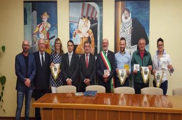 Presidente do Legislativo Municipal participou hoje da assinatura do Gemellaggio na Itália