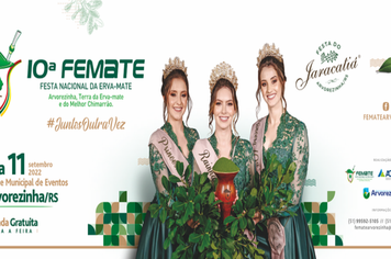 10ª FEMATE DE 08 A 11 DE SETEMBRO