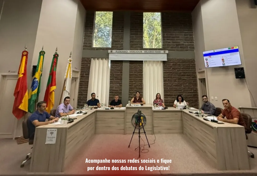 Câmara de Vereadores de Arvorezinha delibera sobre doação de áreas e ajustes orçamentários em Sessão Ordinária