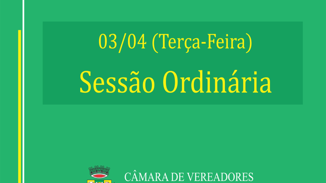 Sessão Ordinária 03/04/2018