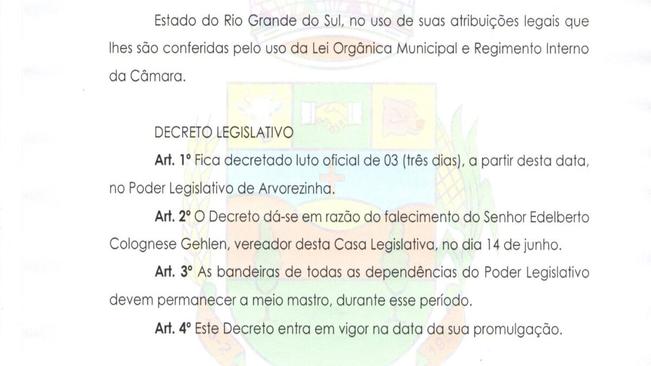 DECRETO LEGISLATIVO Nº002, DE 15 DE JUNHO DE 2022